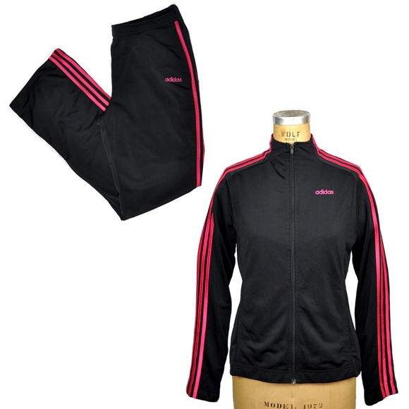 adidas maroon womens tracksuit